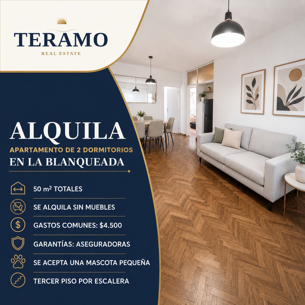 Apartamento 1 dorm. en La Blanqueada
