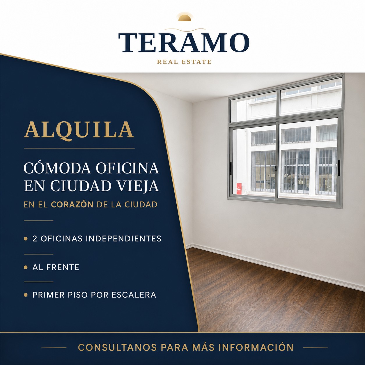 Oficina 2 dorm. en Ciudad Vieja