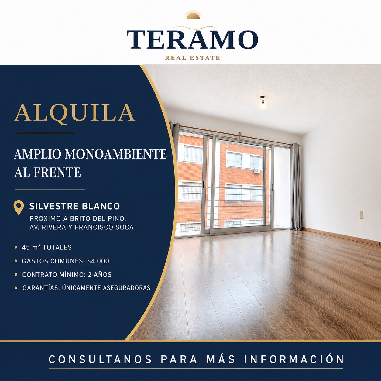 Apartamento en Pocitos