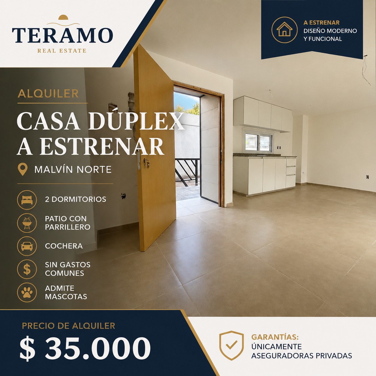 Casa 2 dorm. en Malvín Norte