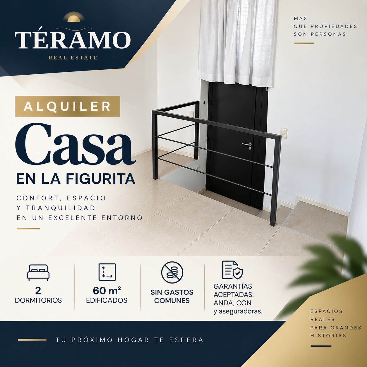 Casa en alquiler en La Figurita – Sin gastos comunes en La Figurita