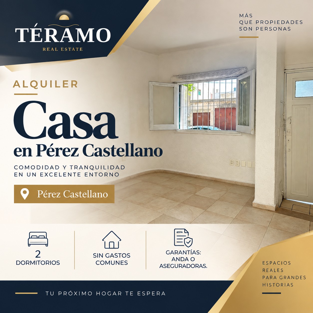 ALQUILER CASA – PÉREZ CASTELLANOS SIN GASTOS COMUNES en Montevideo