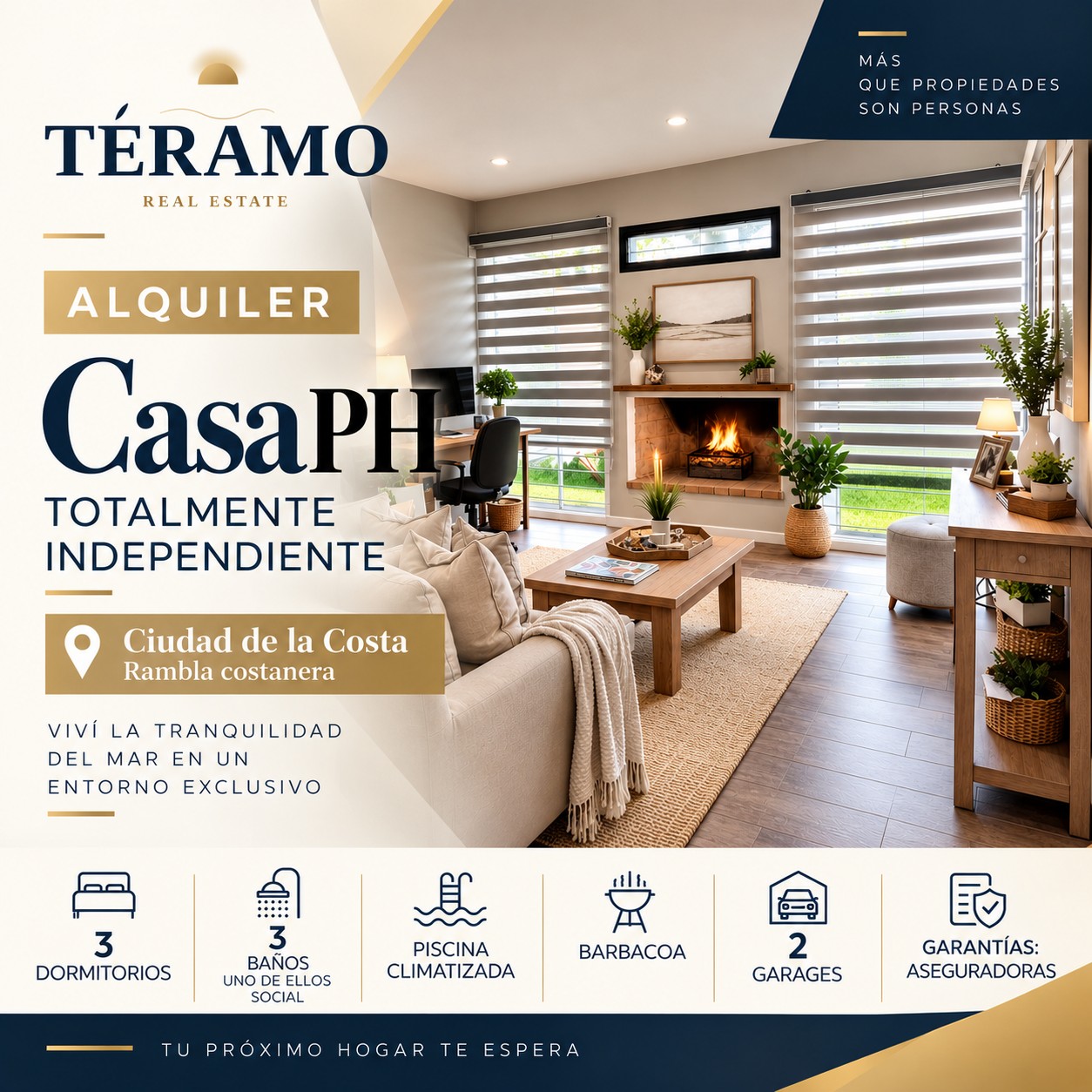 Casa 3 dorm. en Solymar